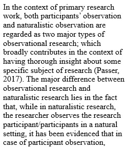 Observational Research